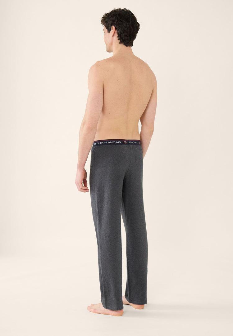 Bas de pyjama en coton - Indomptable Gris Anthracite - Le Slip Français - 3
