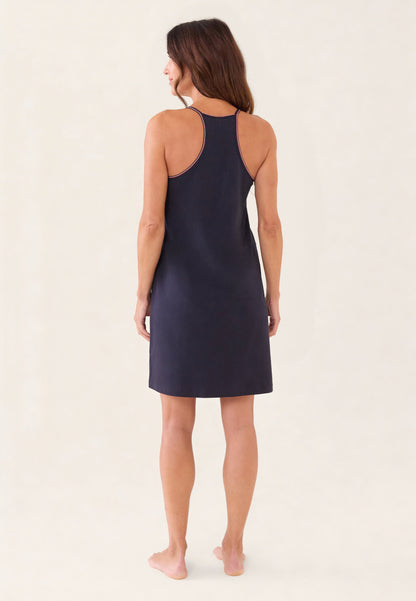 Nuisette marine en coton - Capricieuse Marine