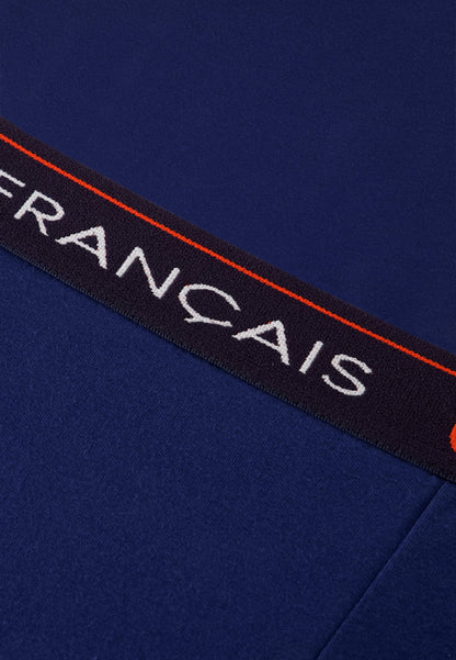 Boxer long indigo en coton - Redoutable Long Indigo