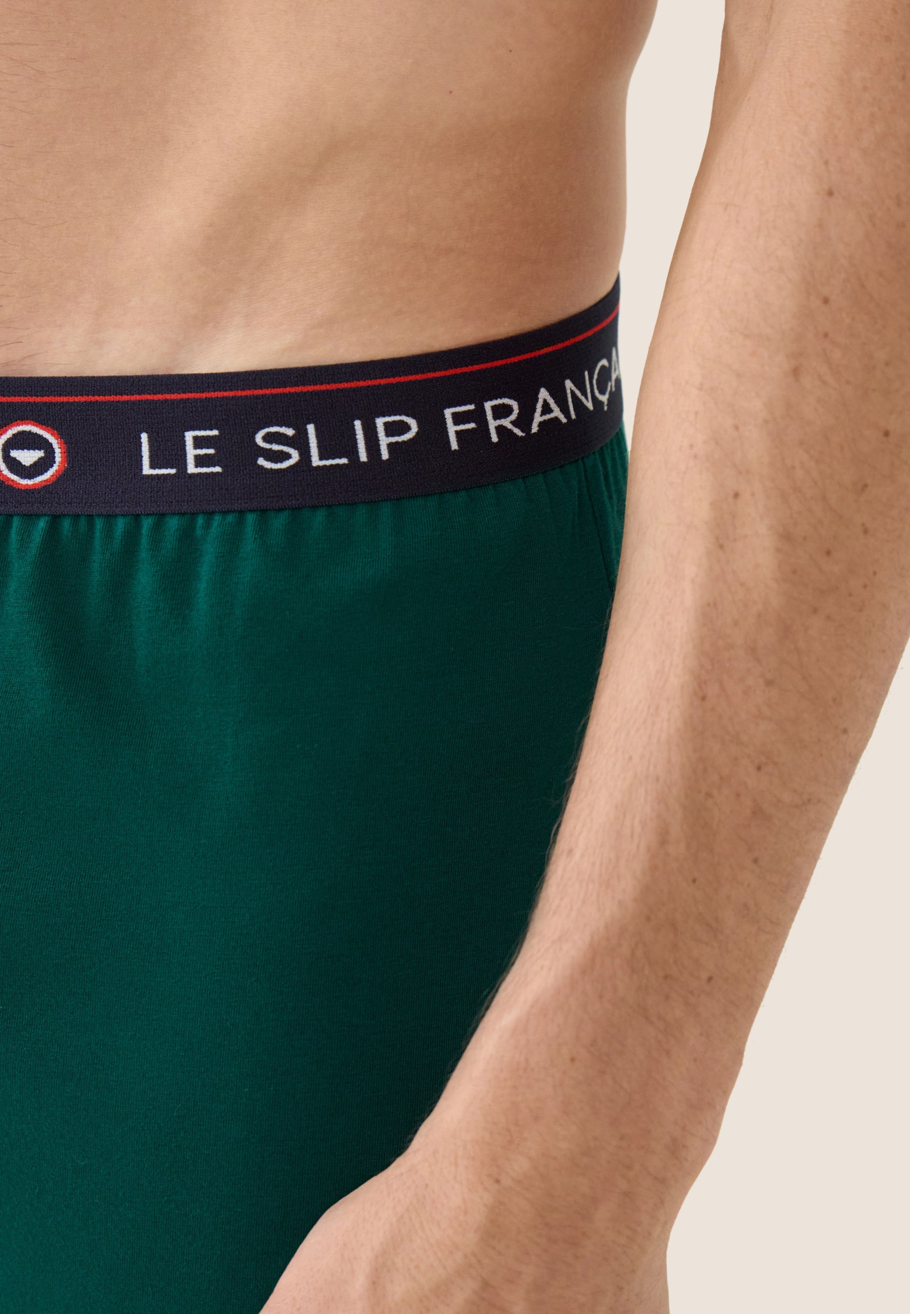 Bas de pyjama long homme vert sapin en coton - Indomptable Vert Sapin