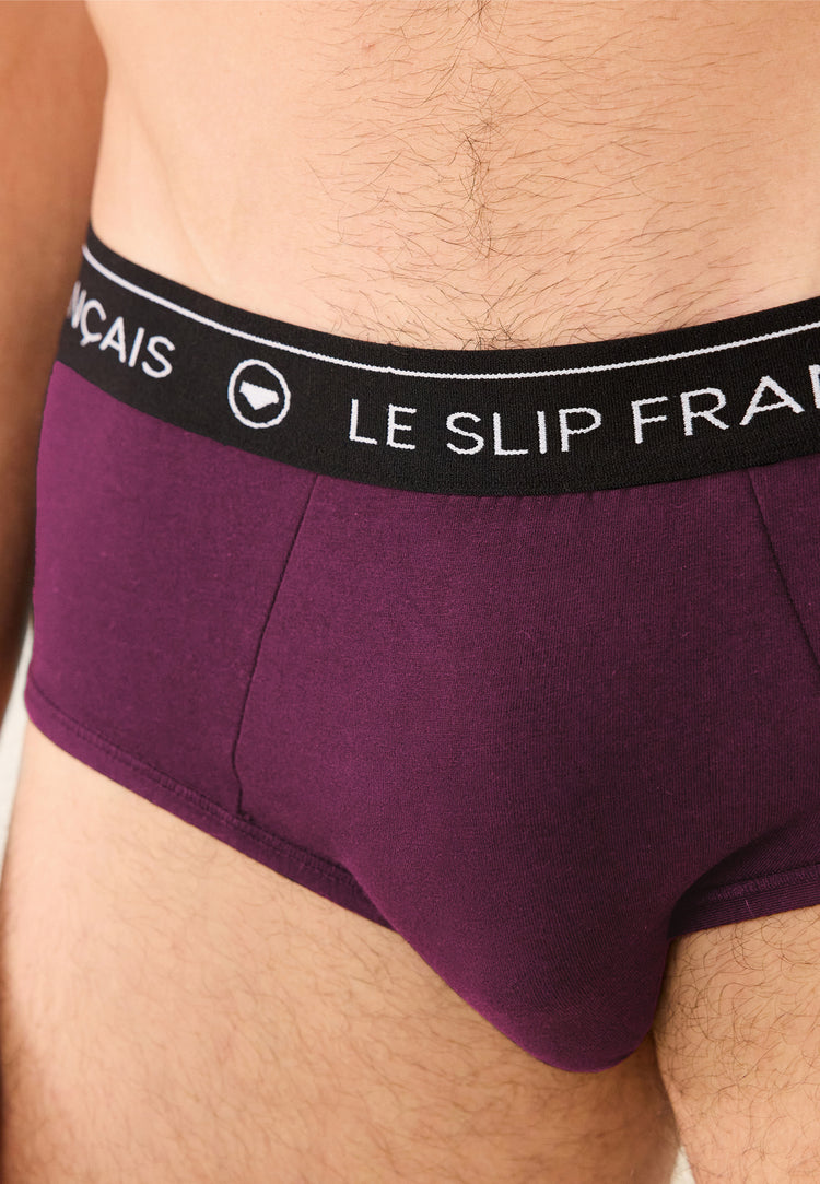 Slip prune en coton - Intrepide Prune - Le Slip Français - 5