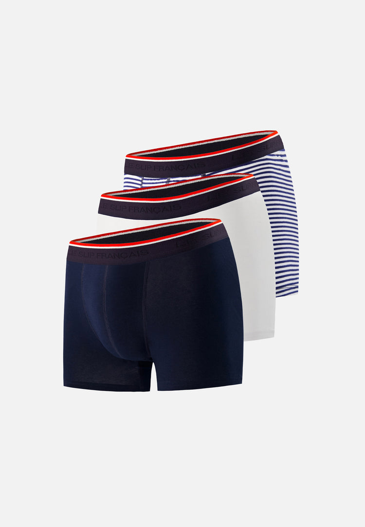 Lot de 3 boxers en coton - Pack Boxers Marius Trio - Le Slip Français - 1