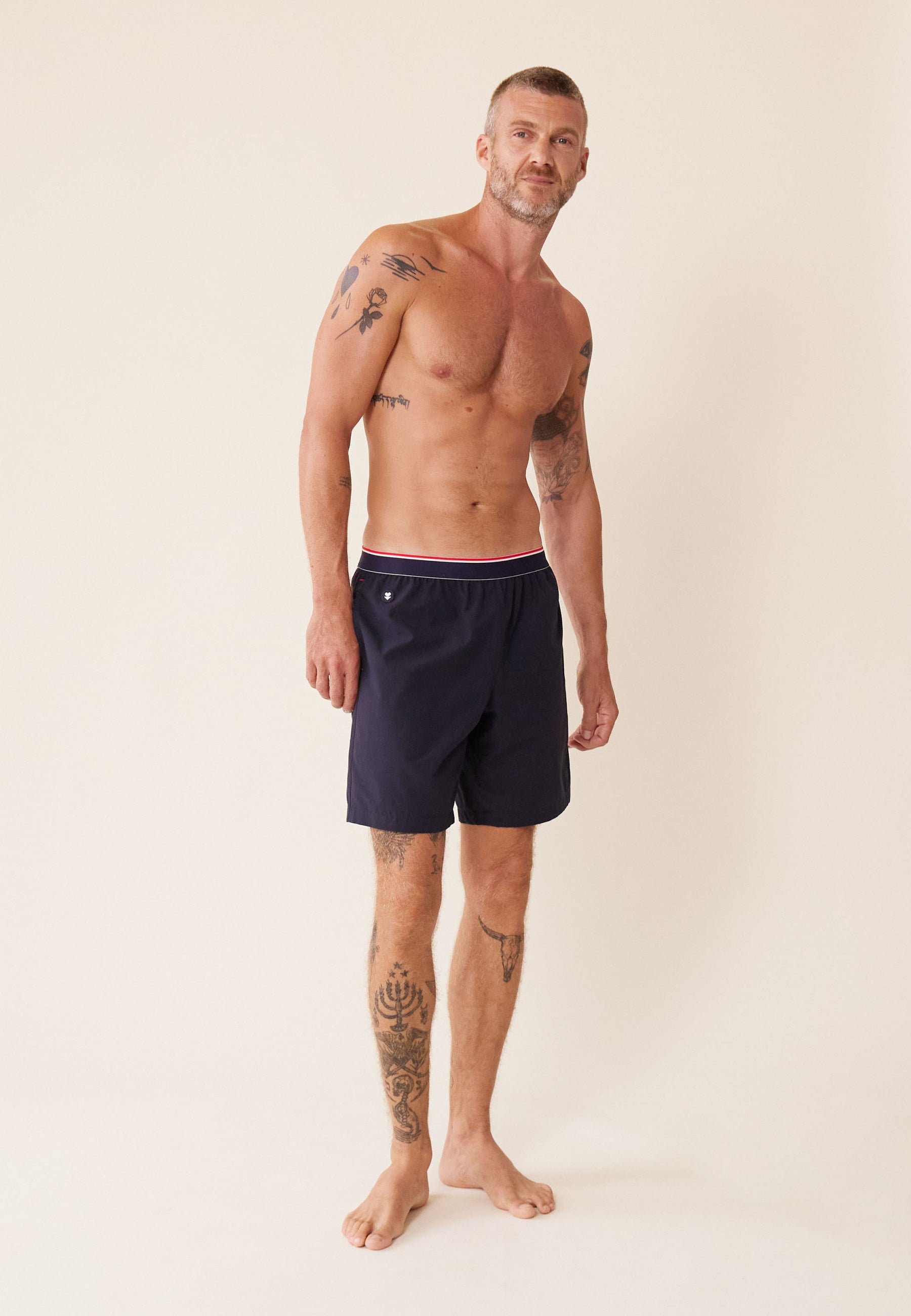 Short de pyjama en coton - Orlando Marine