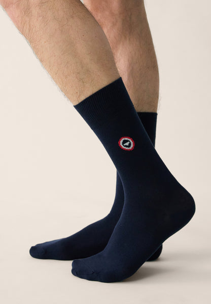 Lot de 3 chaussettes noir et gris mi-hautes - Chaussettes Noir Gris Anthracite Gris