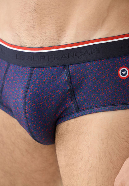 Indigo cotton gift printed briefs - Terrible Kdo Indigo
