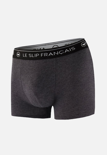 Boxer gris en coton - Redoutable Gris Anthracite