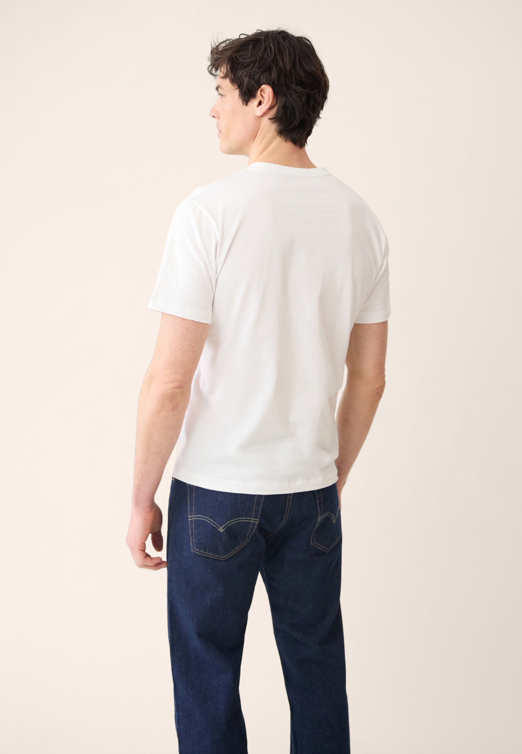 Lot de 3 T-shirts manches courtes en coton - T-Shirts Manches Courtes Formidable Blanc Bleu Ciel Chiné Marine