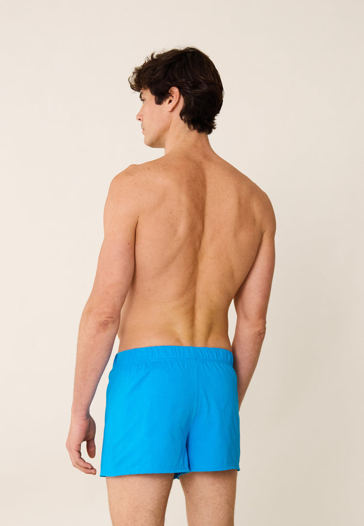 Caleçon en jersey souple en coton - Fredo Bleu Fluo - Le Slip Français - 5