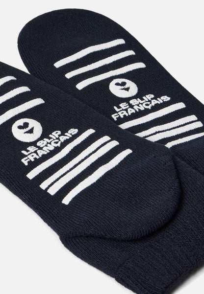 Chaussettes courtes à semelle anti-dérapante - Chaussonou Marine