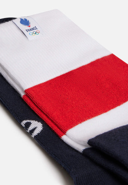 Unisex cotton mid-calf socks - Lucas Marine French Team