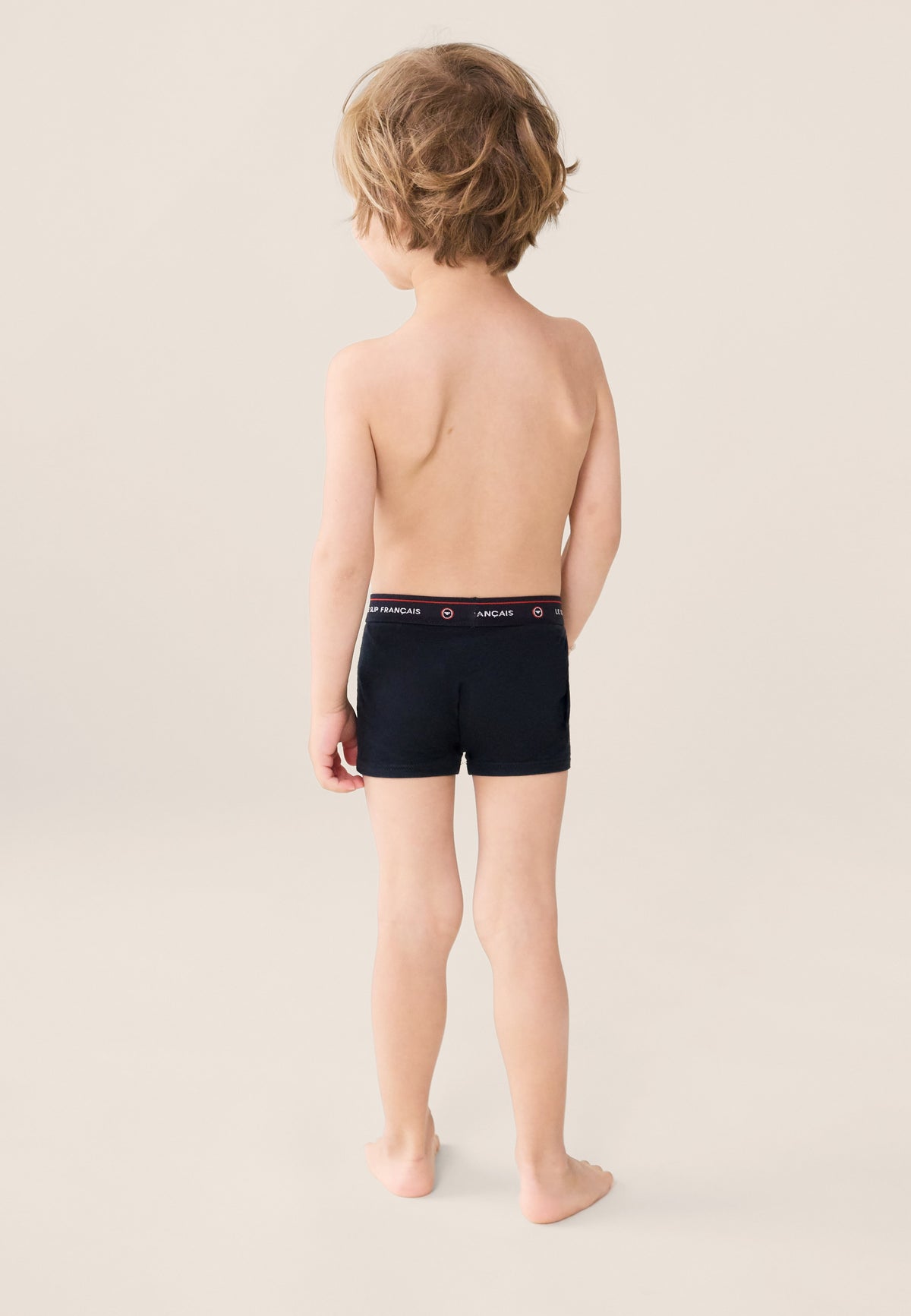 Boxer enfant bleu marine en coton - Petit Joseph Marine