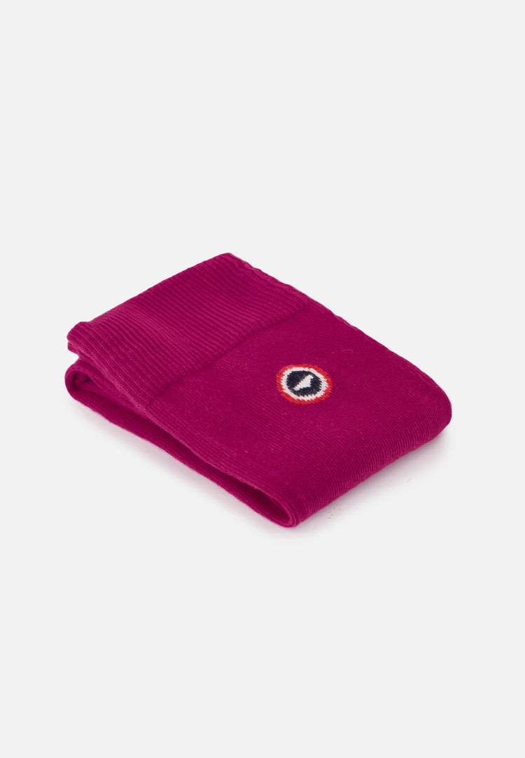 Chaussettes mi-hautes unies fuchsia - Robuste Fuchsia - Le Slip Français - 3