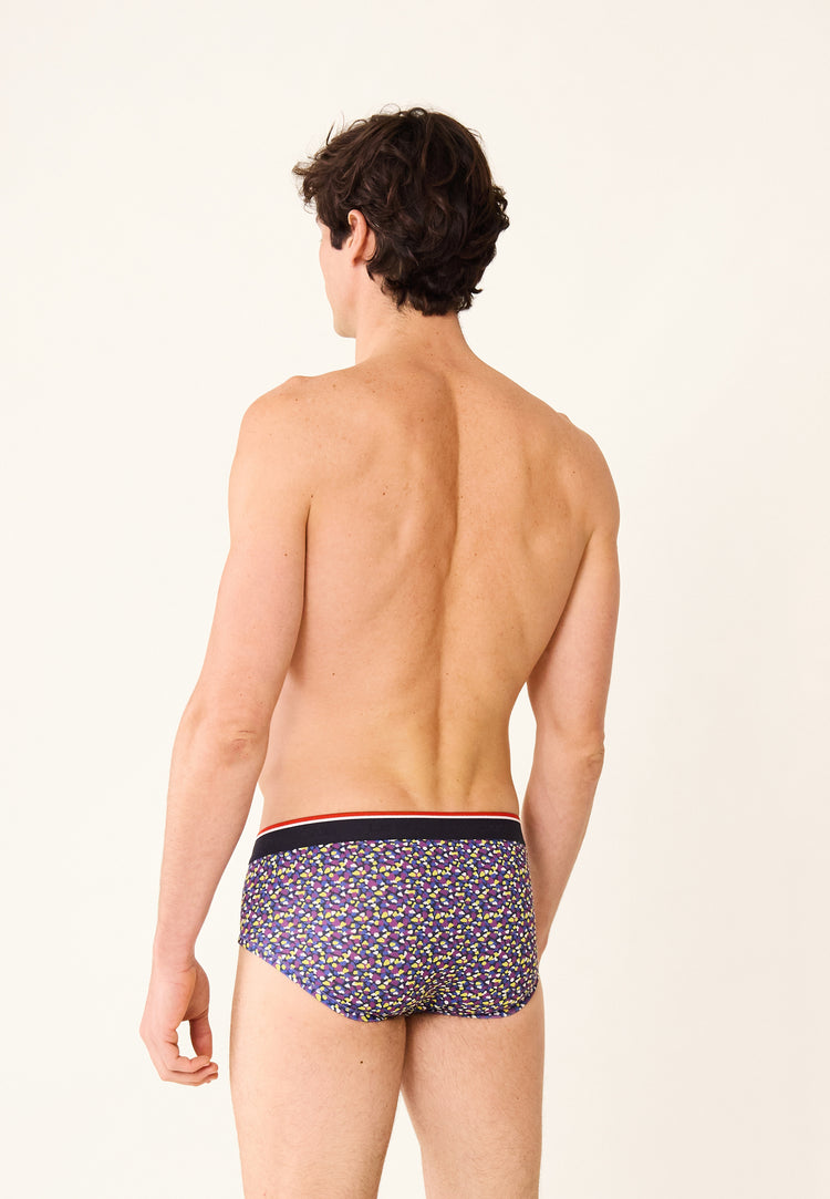 Pack Trio Slip Intrépide Bleu Eblouissant Tournesol Terrible Cami Tournesol - Le Slip Français - 11