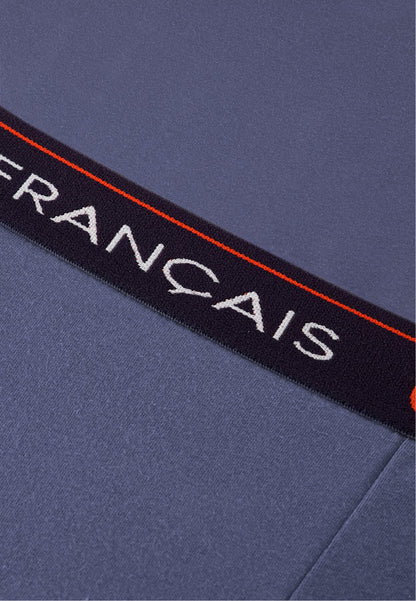 Boxer long bleu en coton - Redoutable Long Bleu Jean