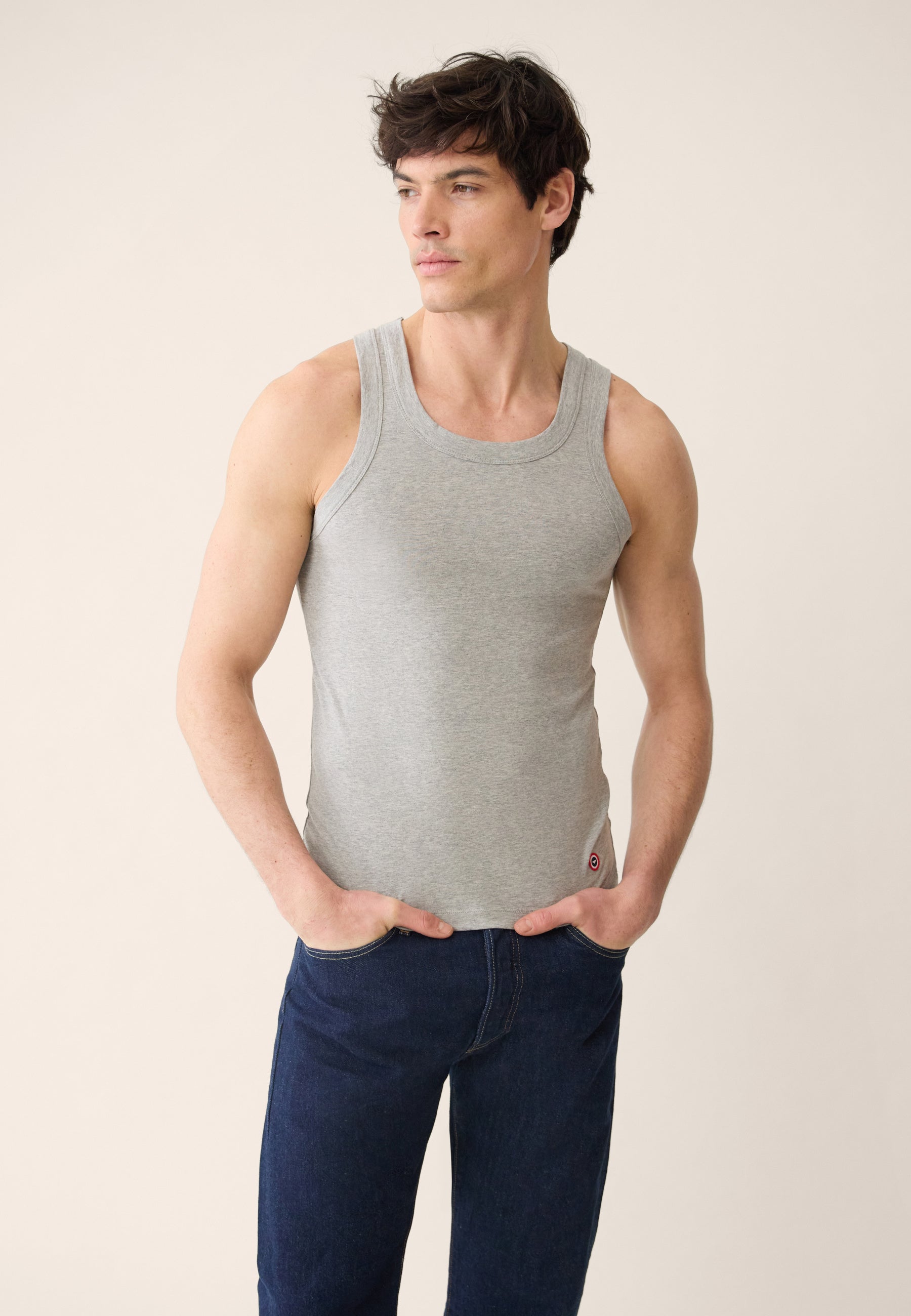 Débardeur homme gris en coton - Fulminant Gris