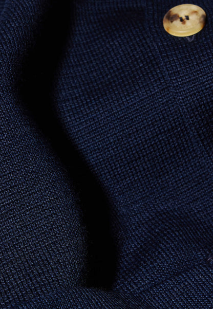 Men's navy blue knitted vest - Eloi Marine