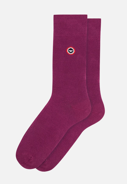 Mid-calf cotton socks - Lucas Purple