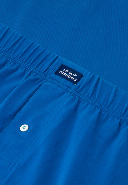 Caleçon bleu turquoise en jersey de coton - Fredo Bleu Turquoise