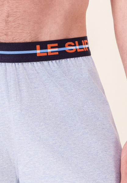 Bas de pyjama court bleu en coton - Invincible Bleu Ciel Chine