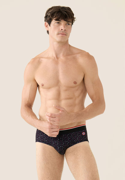 Slip noir à motif petit carré - Terrible Petits Carres Noir