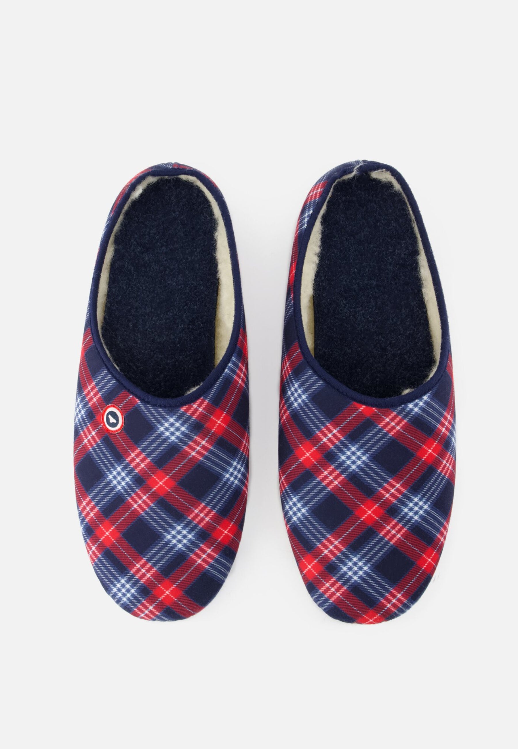 Chaussons d'intérieur en laine - Claudio Tartan