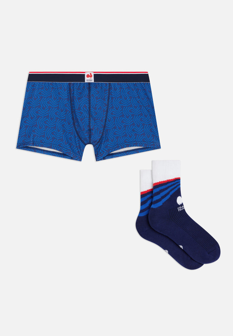 Duo of cotton boxers and socks - Le Slip Français - 1