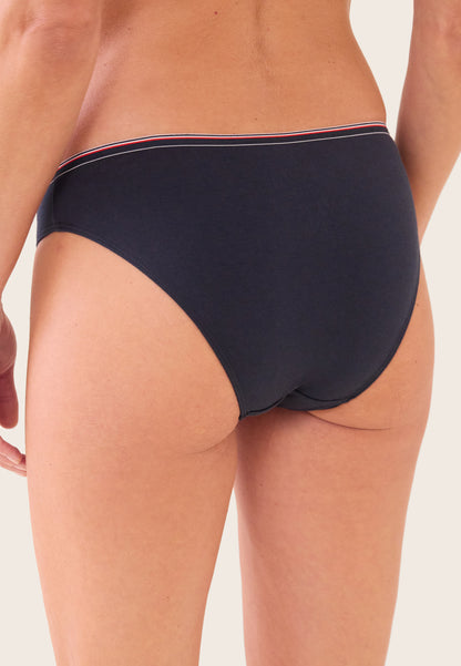 Ensemble culotte soutien-gorge triangle en coton - Ensemble Séduisante Lucette Marine