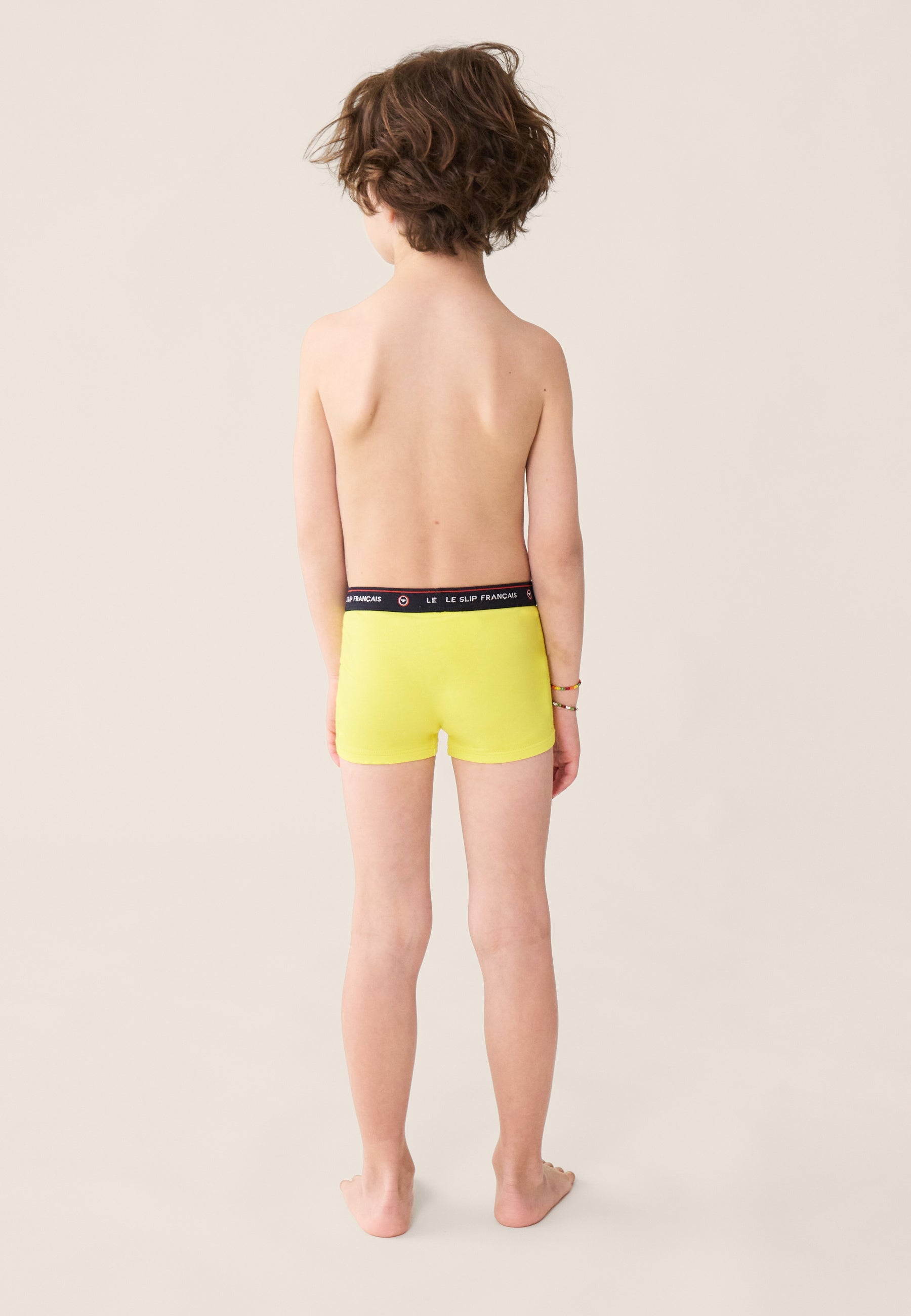Boxer enfant jaune tournesol en coton - Petit Joseph Tournesol