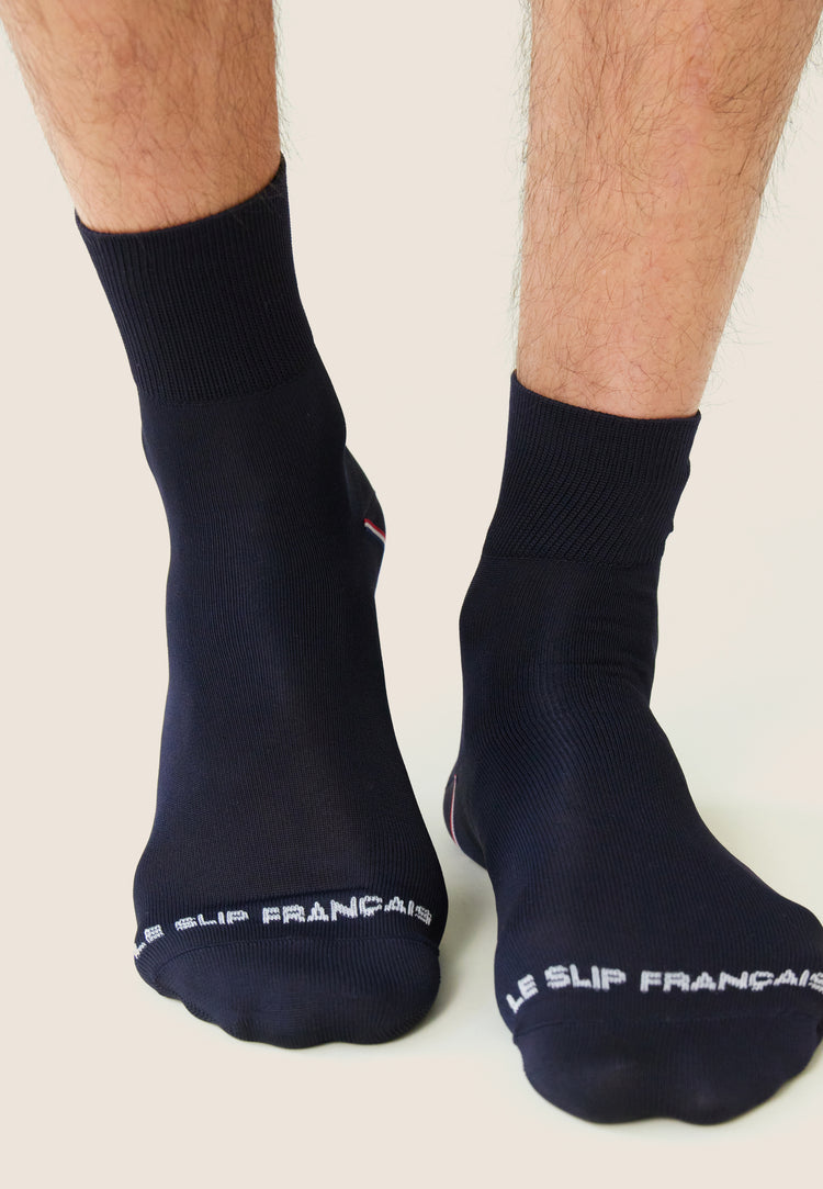 Chaussettes courtes en polyamide - Raphael Everybody Noir - Le Slip Français - 3