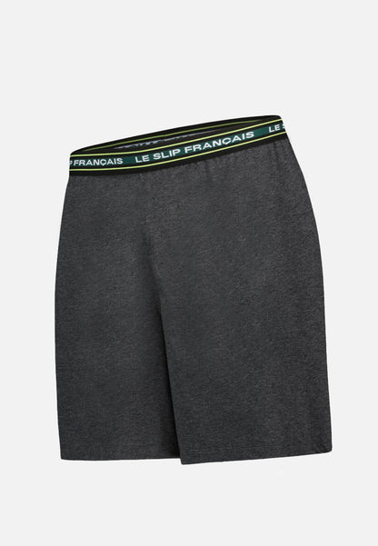 Bas de pyjama court gris en coton - Invincible Gris Anthracite