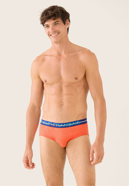 Slip orange en coton - Intrépide Orange Corail