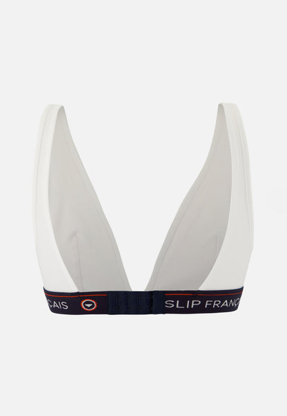 Soutien-gorge triangle sans armature blanche en coton - Séduisante Blanche