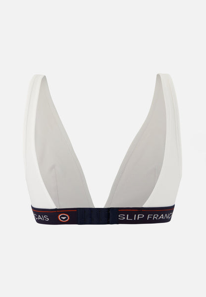 Soutien-gorge triangle sans armature blanche en coton - Séduisante Blanc
