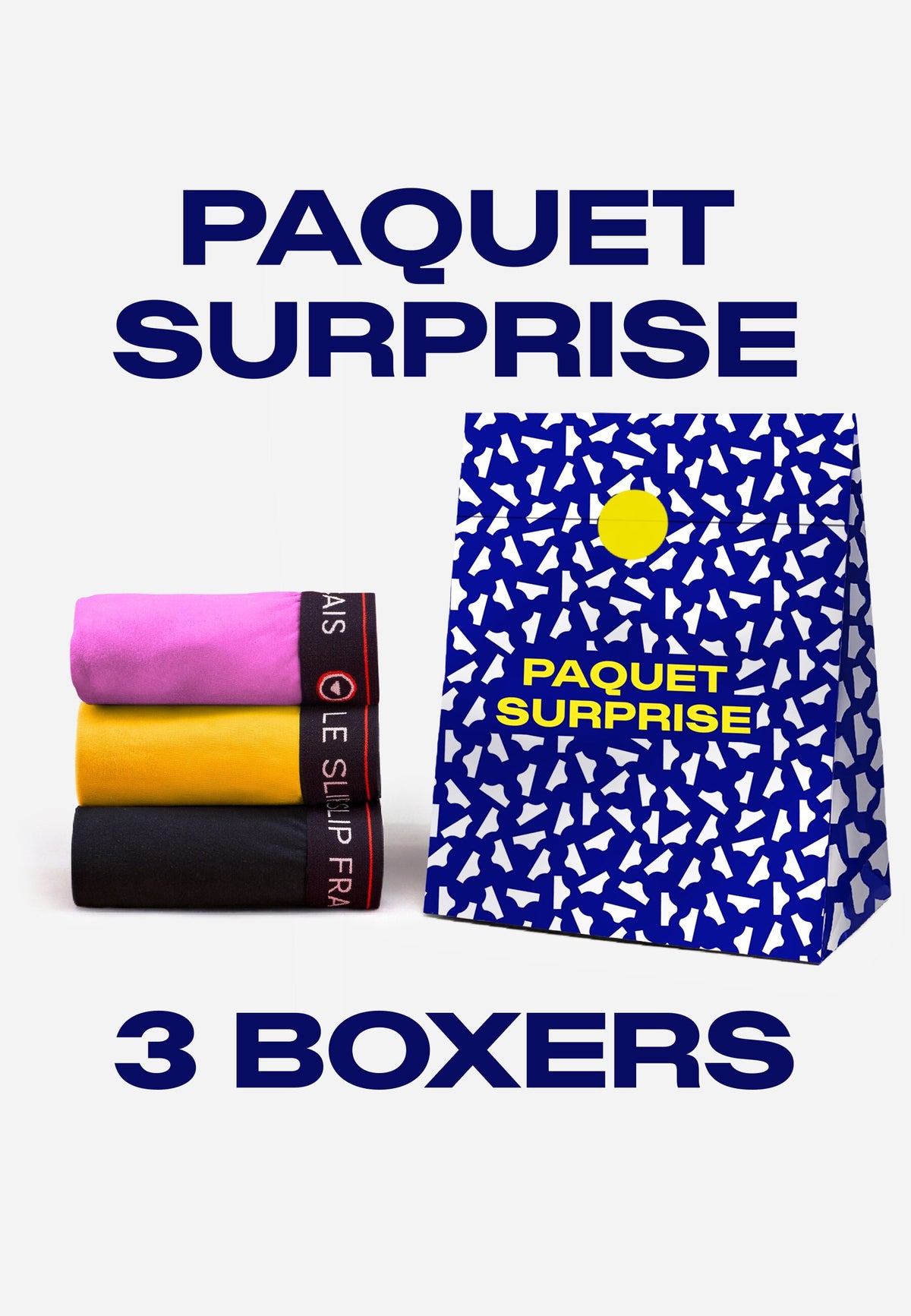 Lot de 3 boxers surprise ! - Coloris surprise