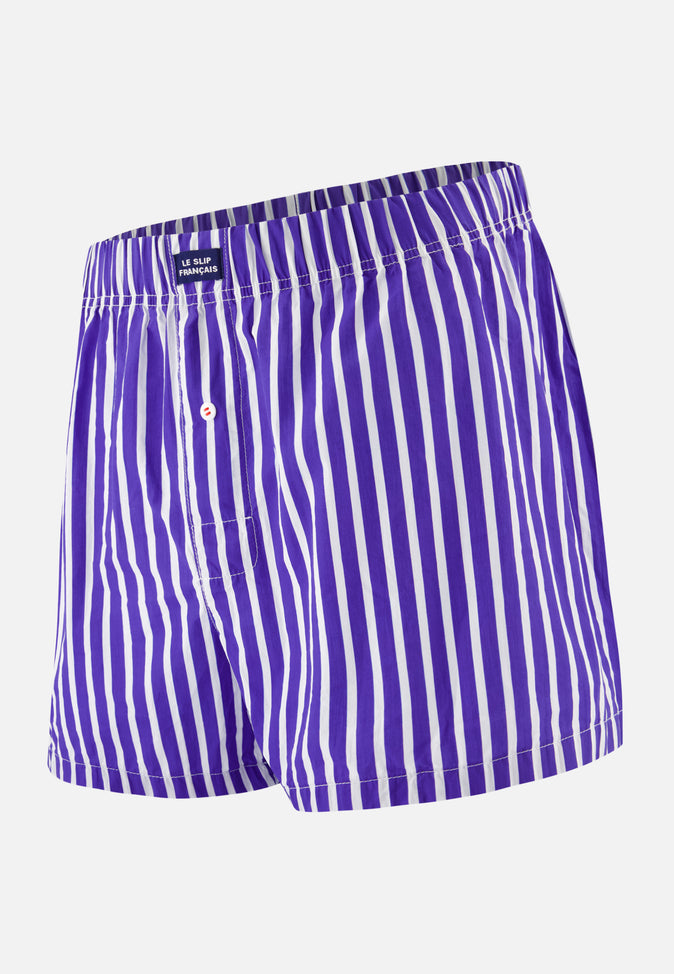 le slip français Caleçon en coton Jacques Sens Bleu Eblouissant