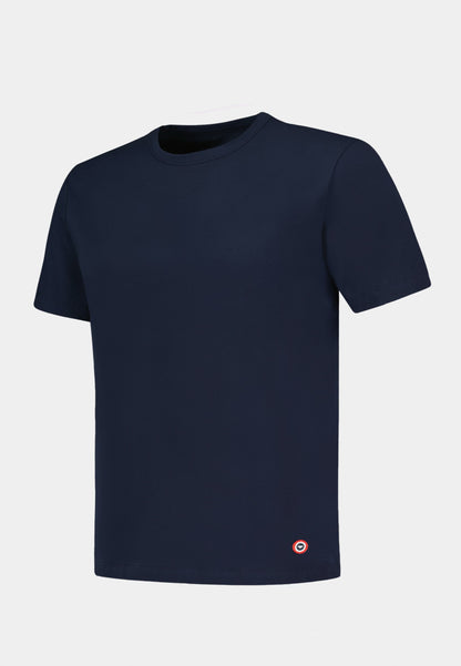 T-shirt homme bleu marine à manches courtes en coton - Formidable Marine