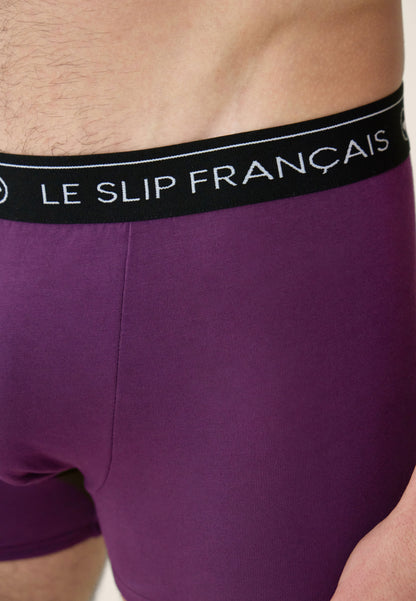 Lot de 2 boxers en coton - Boxers Prune Hibiscus Prune
