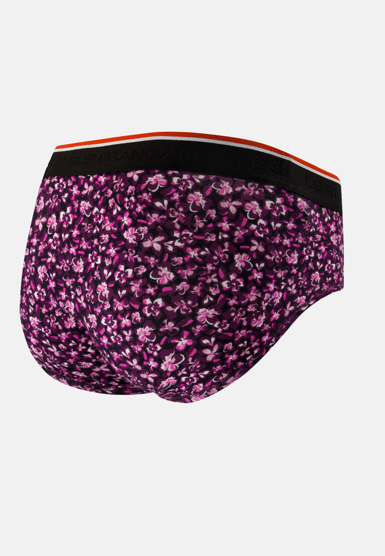 Slip hibiscus prune en coton - Terrible Hibiscus Prune - Le Slip Français - 8