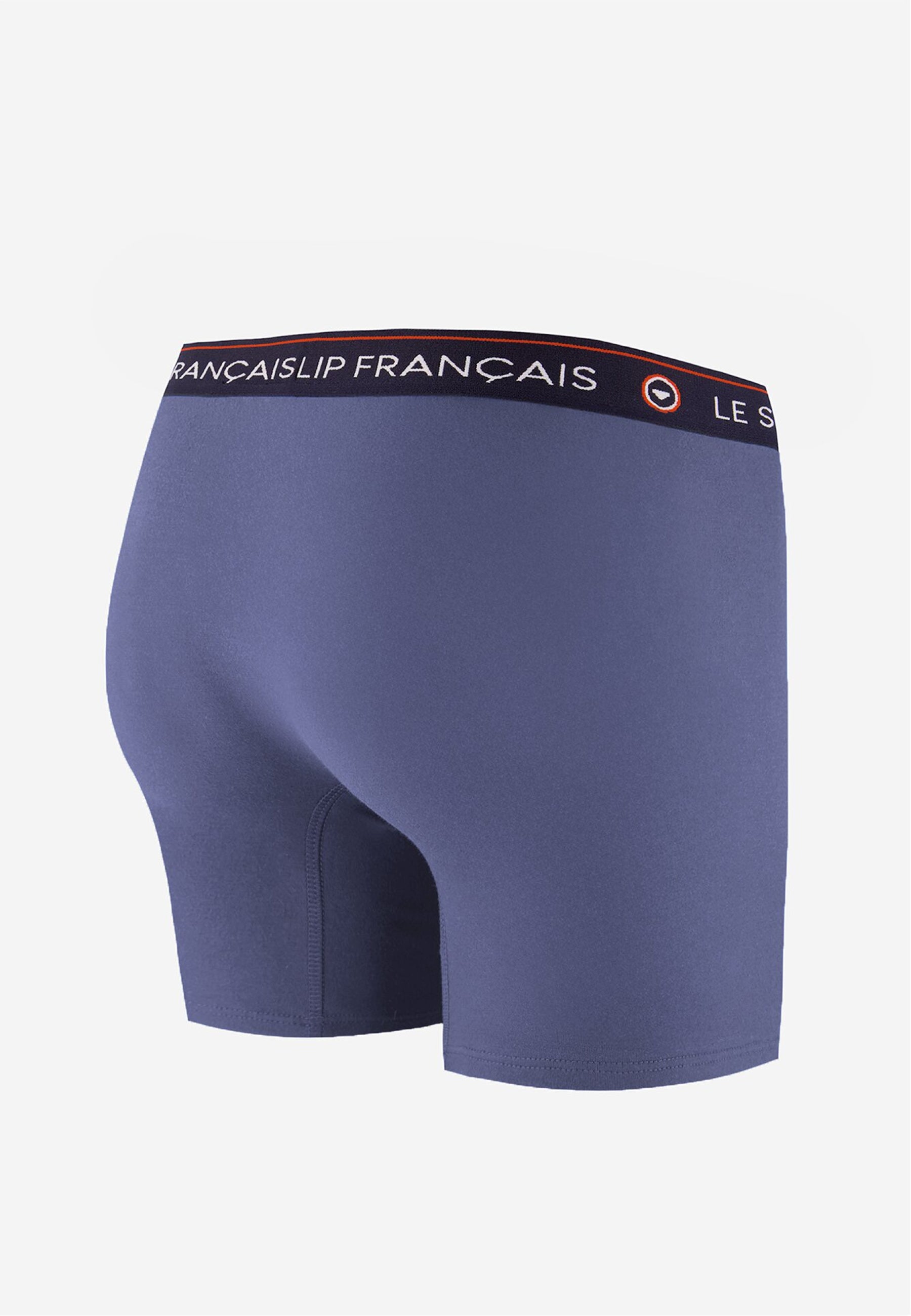 Boxer long bleu en coton - Redoutable Long Bleu Jean