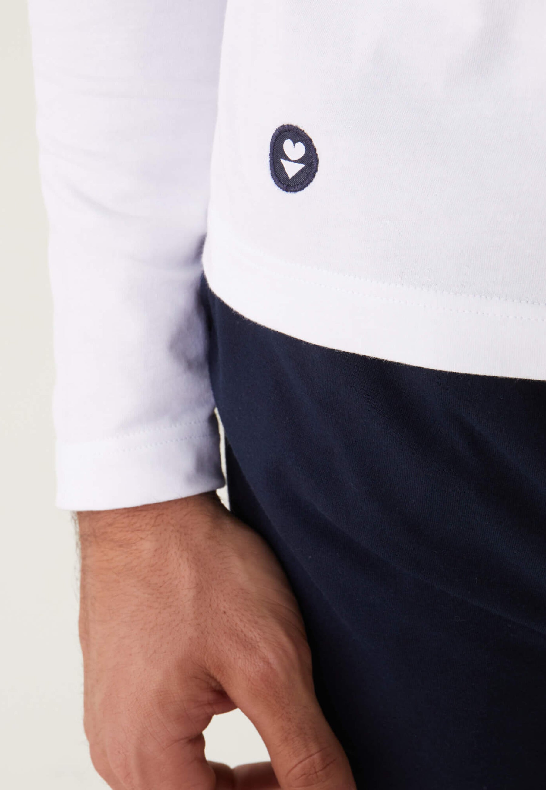 T-shirt manches longues en coton - Jeannot Blanc Equipe de France