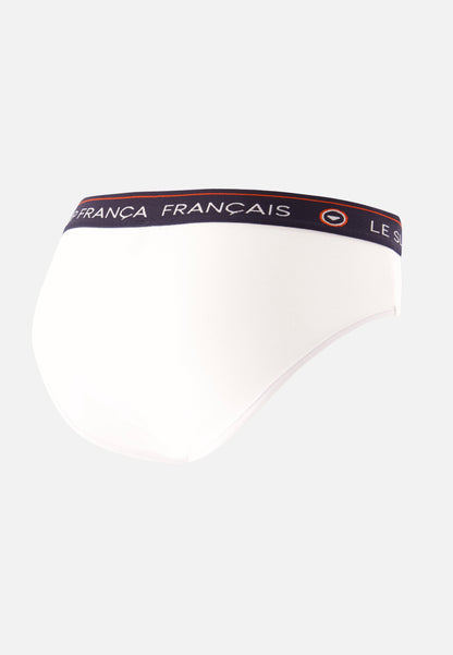 Culotte taille haute blanche en coton - Rieuse Blanc
