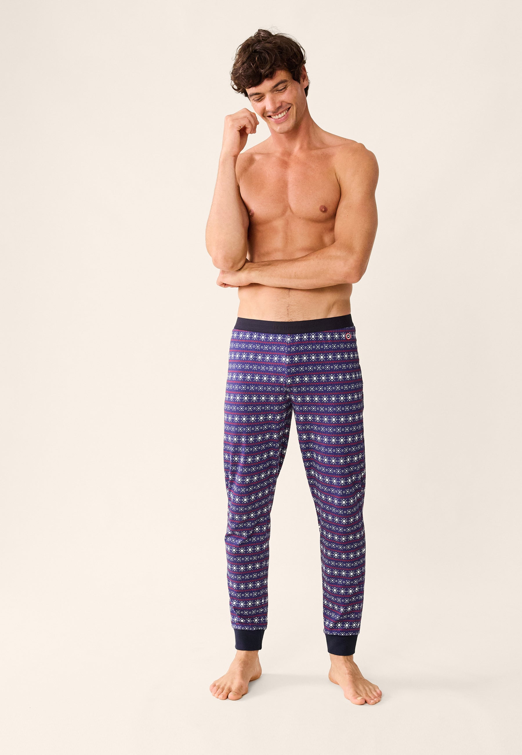 Cotton pajama bottoms - Manu Flocon