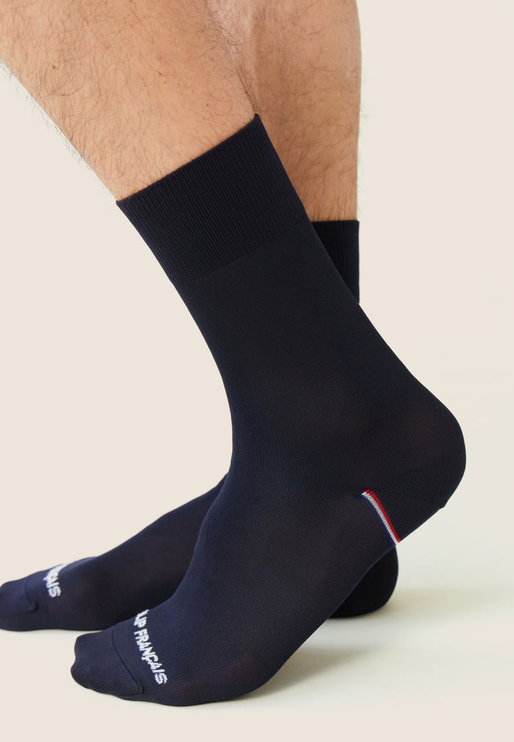 Chaussettes mi-hautes en polyamide - Daniel Everybody Noir - Le Slip Français - 4