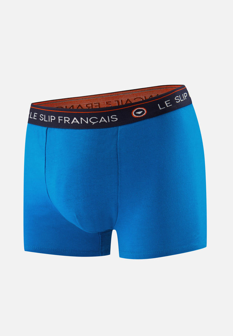 Boxer bleu turquoise en coton - Redoutable Bleu Turquoise - Le Slip Français - 1