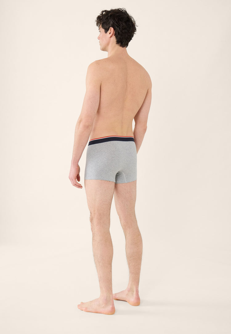 Marius Duo Navy Grey Heather Boxer Pack - Le Slip Français - 3