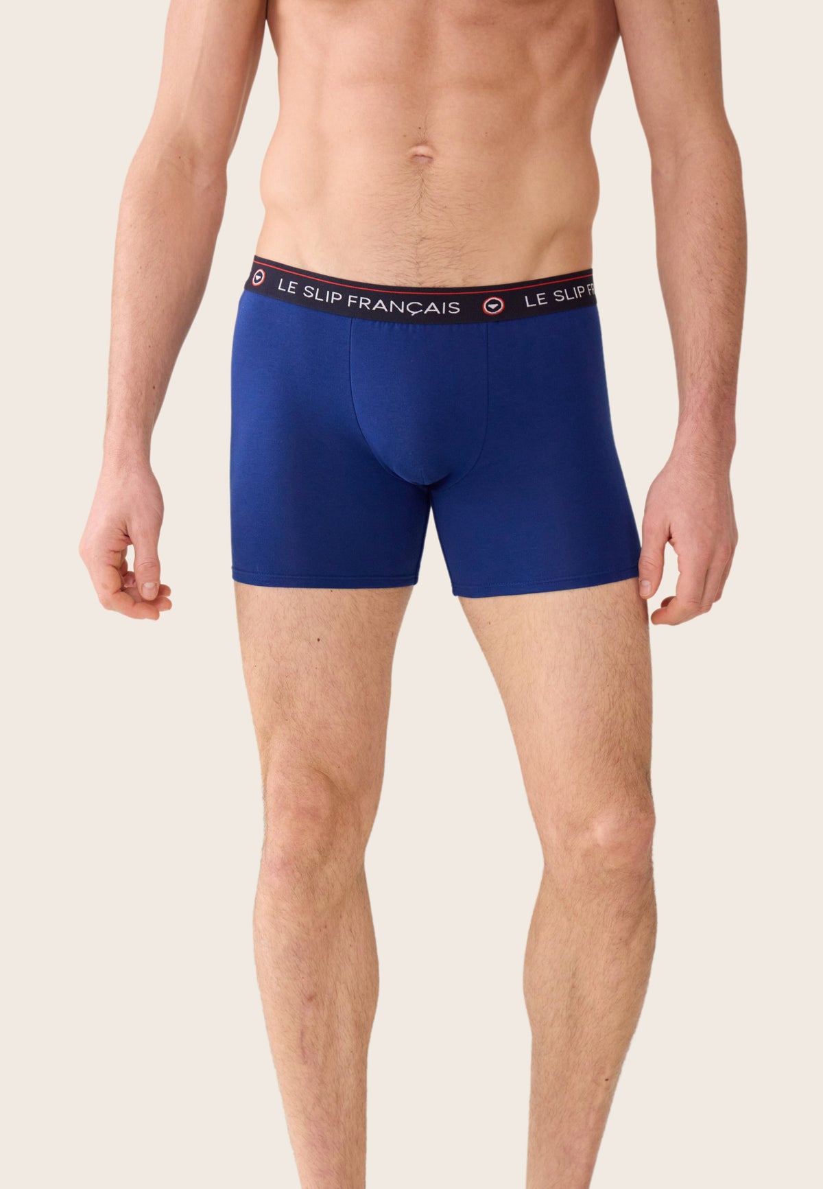 Boxer long indigo en coton - Redoutable Long Indigo