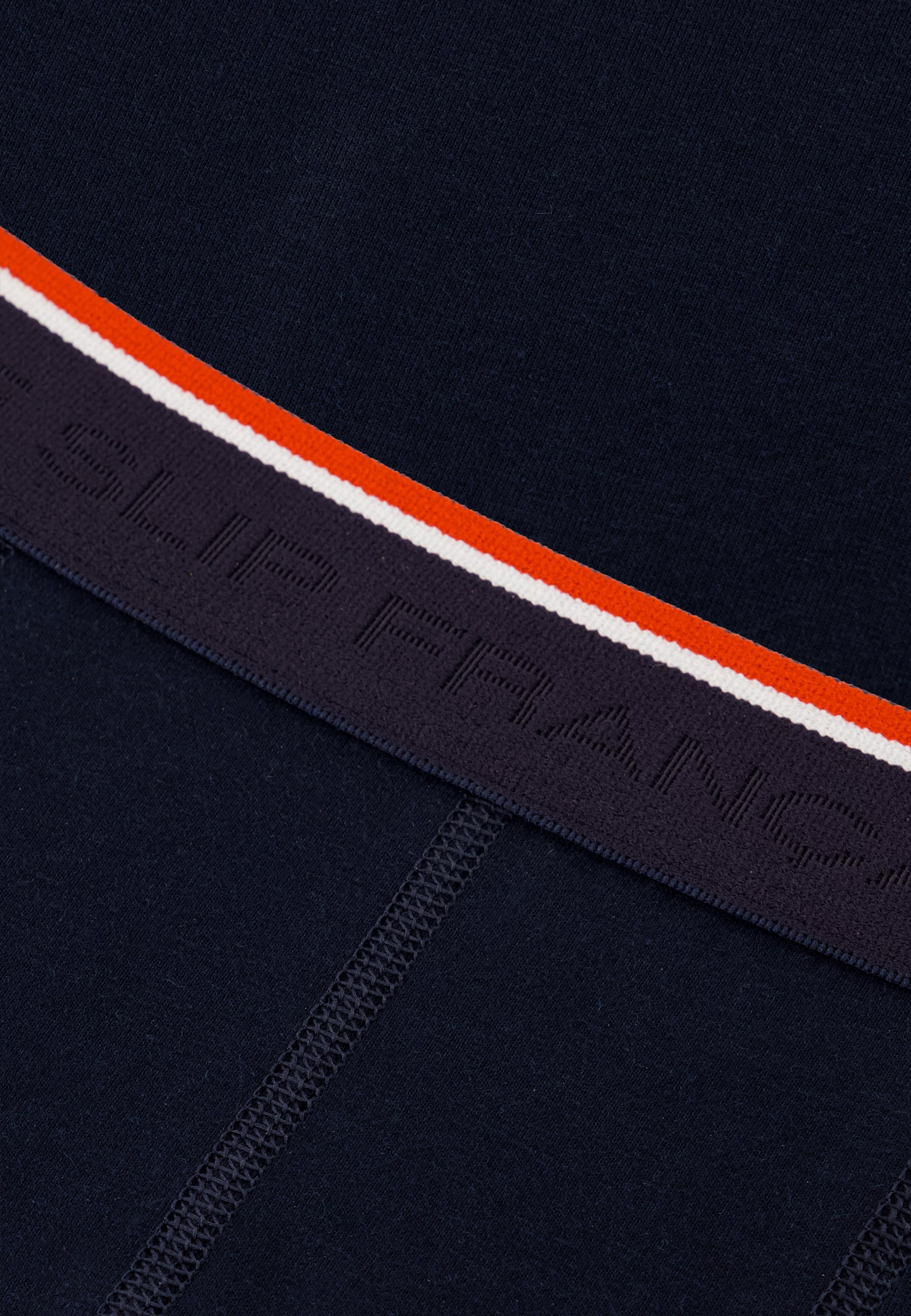 Lot de 3 boxers long en coton - Boxers long Marinière Marine Vert Sapin