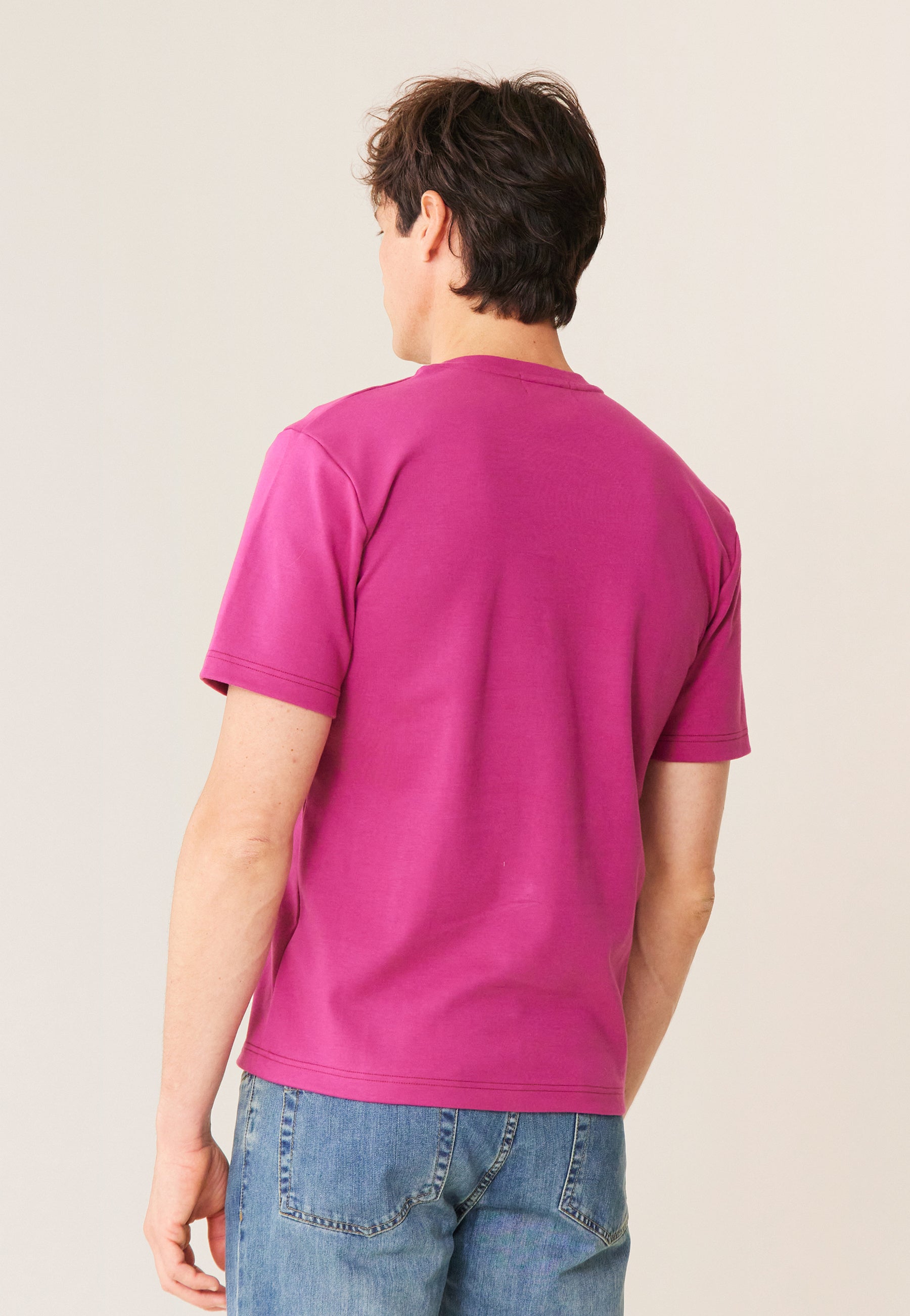 Men's cotton T-shirt - Sasha Betterave