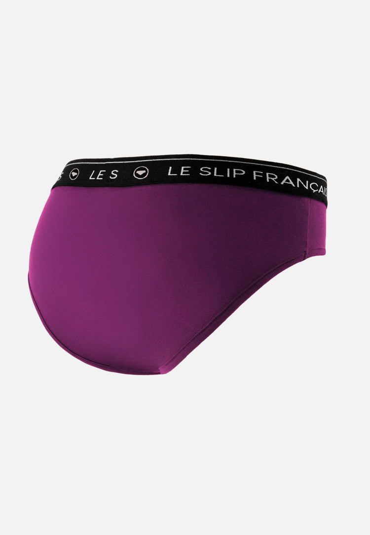 Culotte taille haute prune en coton - Rieuse Prune - Le Slip Français - 5