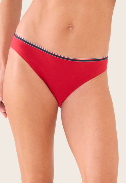 Culotte rouge en coton - Lucette Rouge
